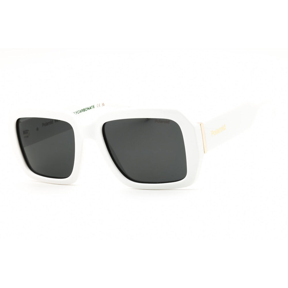 NWT Polaroid Core PLD 6223/S/X 0VK6 M9 White Rectangle Sunglasses 54mm